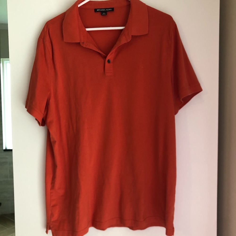 EUC - XL Men’s Polo - Michael Kors - Orange